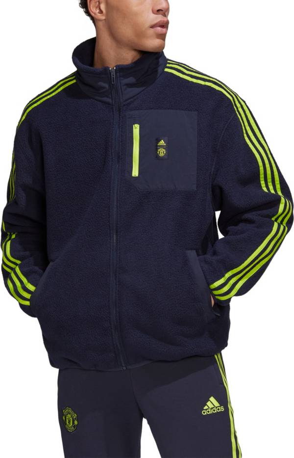 adidas Manchester United '22 Grey Fleece Jacket