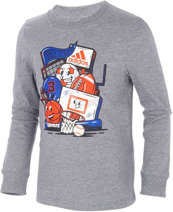adidas Kids' Sport Dude Long Sleeve T-Shirt