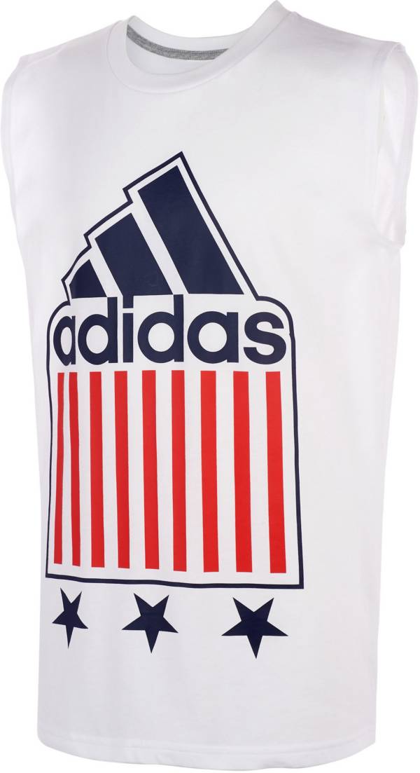 adidas Little Boys' Americana Flag Tank Top