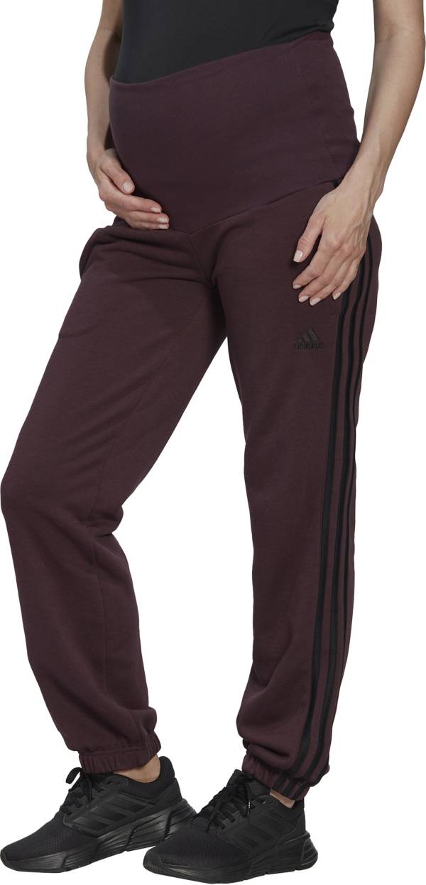 adidas Women's Cotton 3-Stripes Maternity Pants
