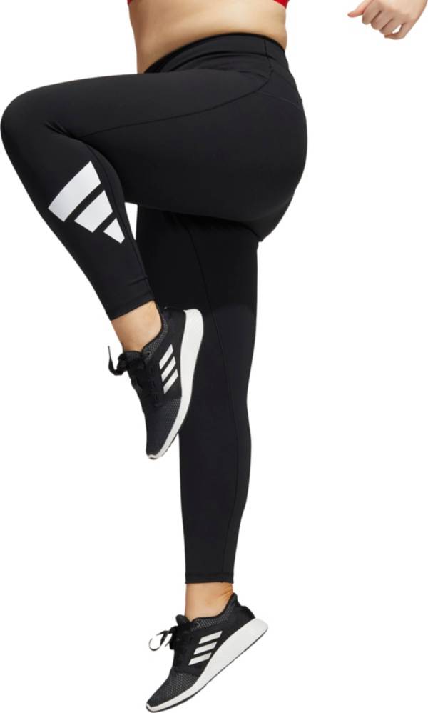 adidas Women's Believe This 2.0 3 Bar 7/8 Plus Size Tights