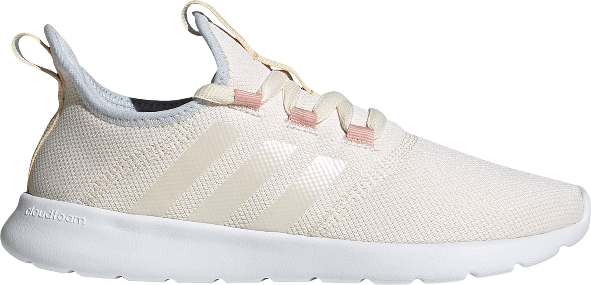 all white adidas running shoes womens