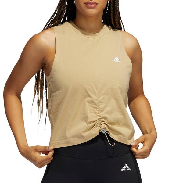 adidas Women's Cotton Cinch Tank Top