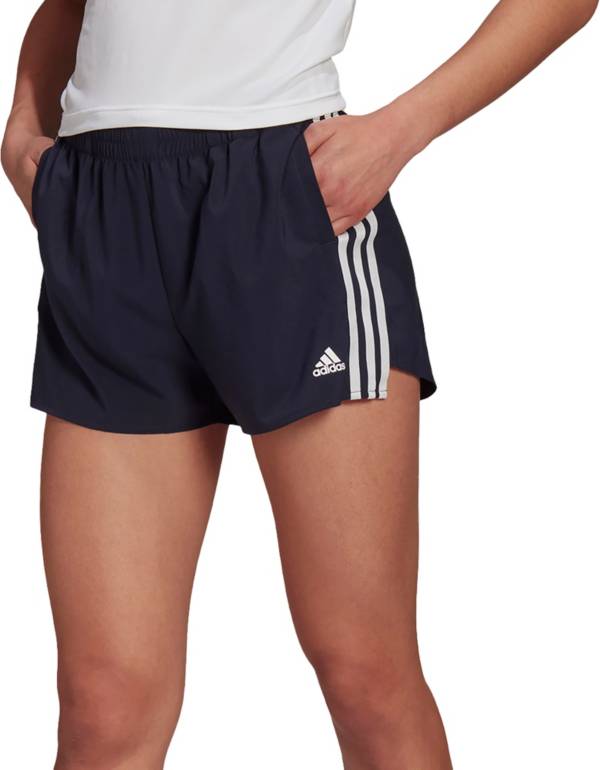 adidas Women's Primeblue Designed 2 Move Woven 3-Stripes Shorts