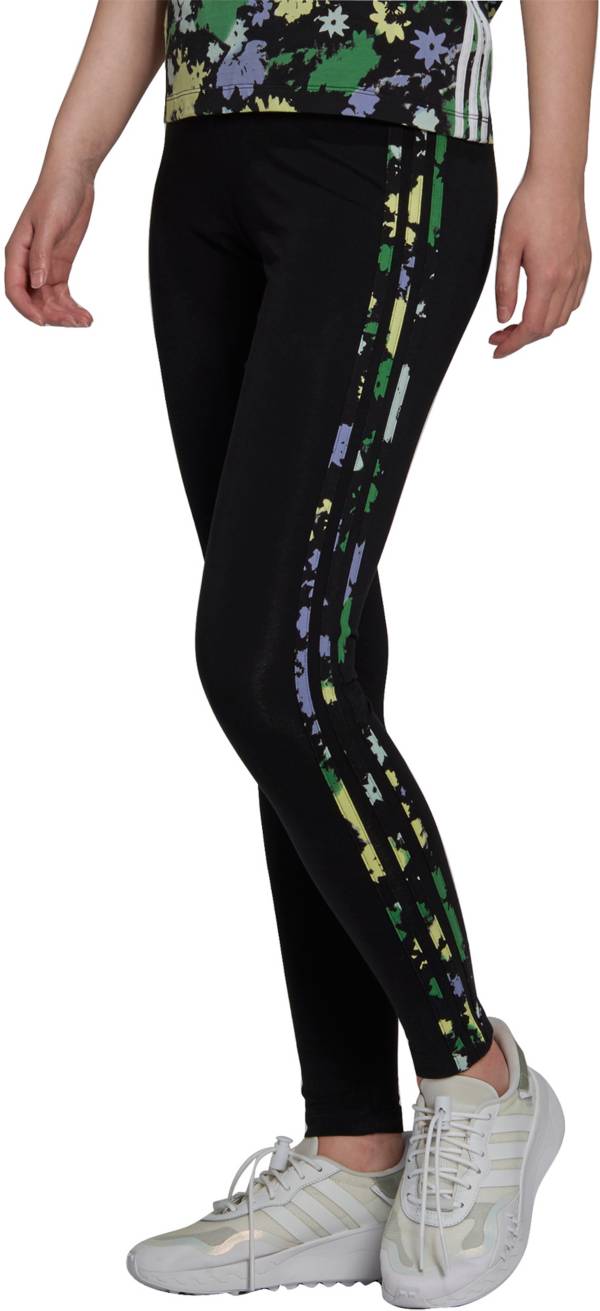 adidas Originals Women's Floral Utility 3-Stripes Tights