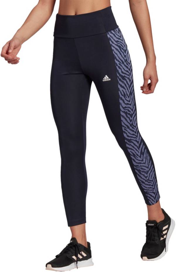 adidas Adult High Rise Sport Zebra 7/8 Tights