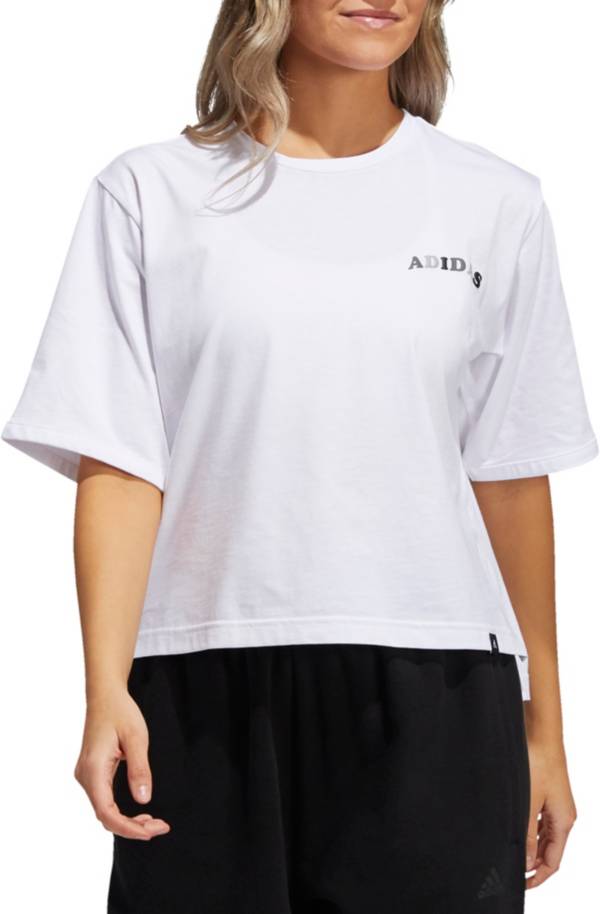 adidas Women's Left Chest Graphic T-Shirt