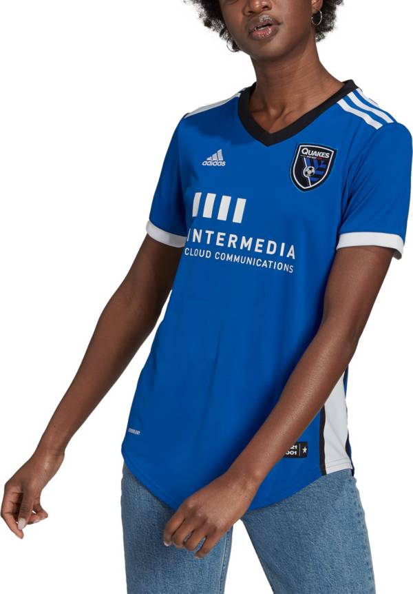 adidas Women's San Jose Earthquakes '21-'22 Primary Replica Jersey