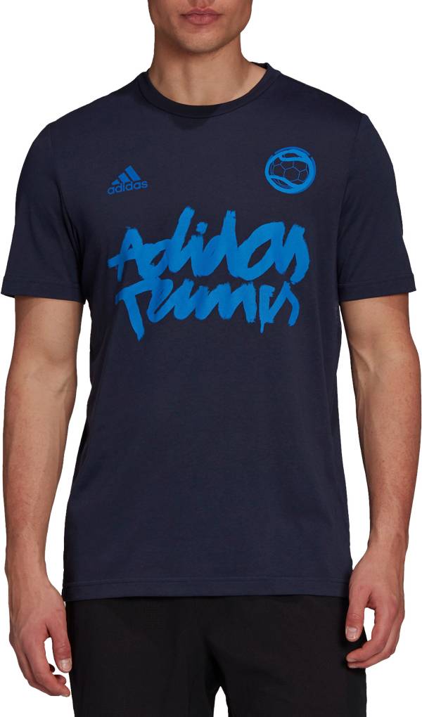 adidas Men's Tennis Wimbledon Graphic Logo T-Shirt