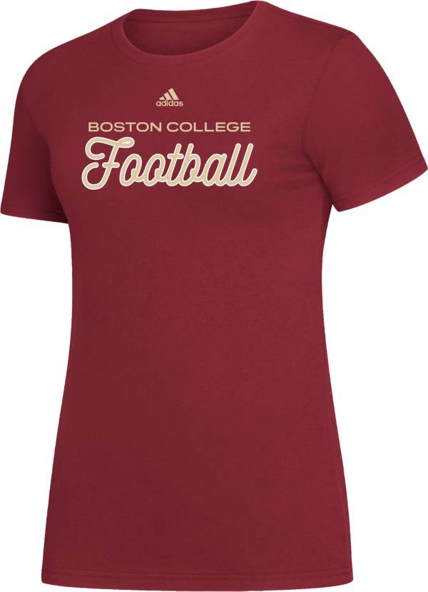 adidas Women's Boston College Eagles Maroon Amplifier T-Shirt