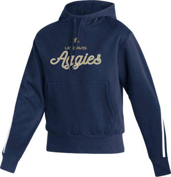 adidas Women's UC Davis Aggies Aggie Blue Pullover Hoodie