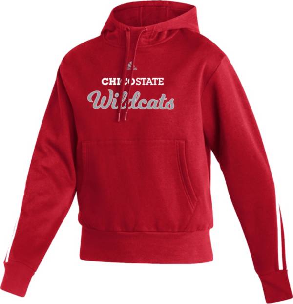 adidas Women's Chico State Wildcats Cardinal Pullover Hoodie