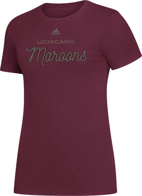 adidas Women's UIC Flames Maroon Amplifier T-Shirt