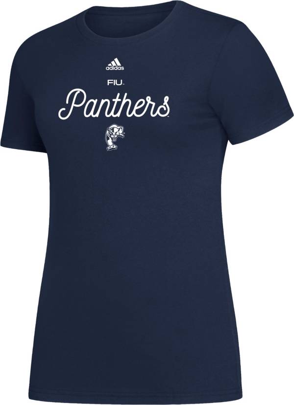 adidas Women's FIU Golden Panthers Blue Amplifier T-Shirt