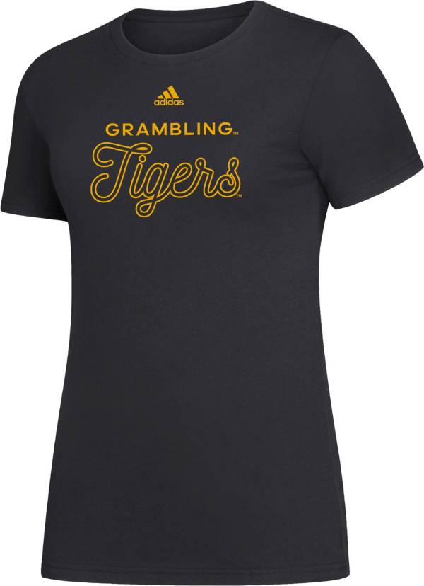 adidas Women's Grambing State Tigers Black Amplifier T-Shirt