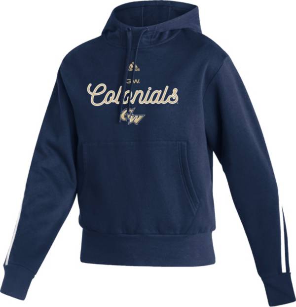 adidas Women's George Washington Colonials Blue Pullover Hoodie