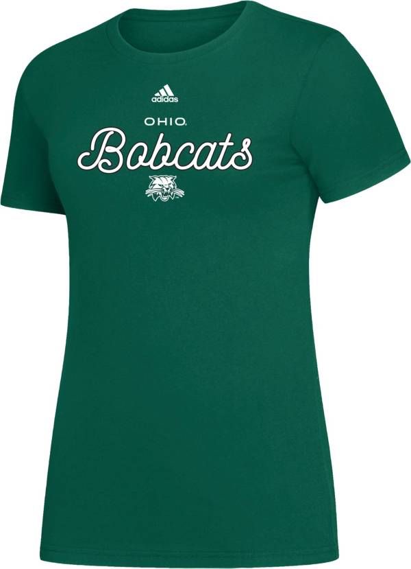 adidas Women's Ohio Bobcats Green Amplifier T-Shirt