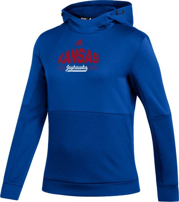adidas Women's Kansas Jayhawks Blue Pullover Hoodie product image