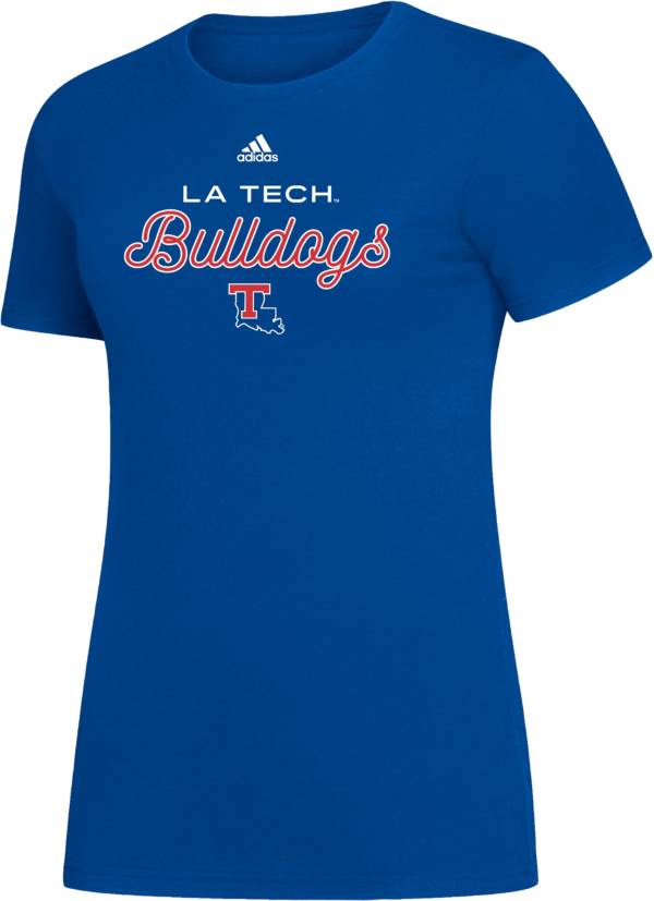 adidas Women's Louisiana Tech Bulldogs Blue Amplifier T-Shirt