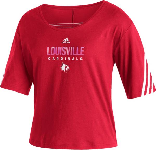 adidas Women's Louisville Cardinals Cardinal Red Lifestyle T-Shirt