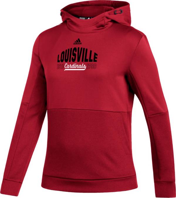 adidas Women's Louisville Cardinals Cardinal Red Pullover Hoodie product image
