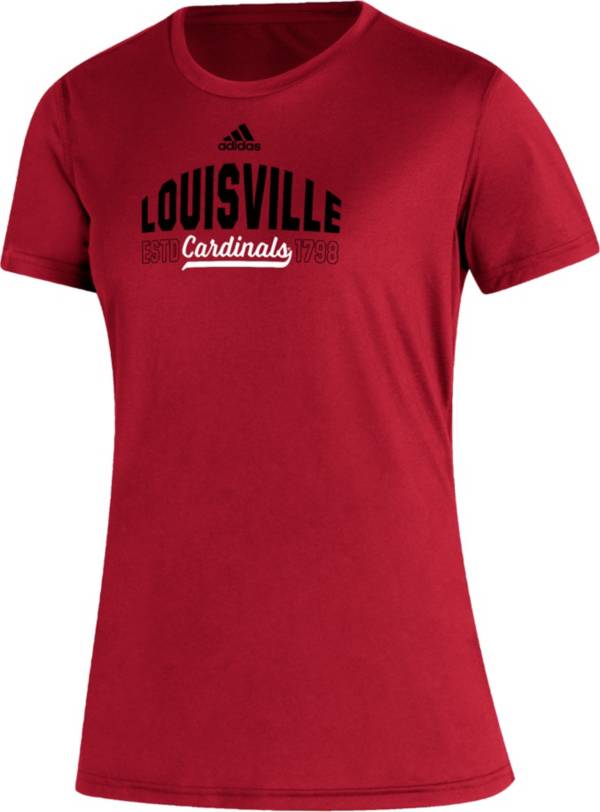 adidas Women's Louisville Cardinals Cardinal Red Creator Performance T-Shirt