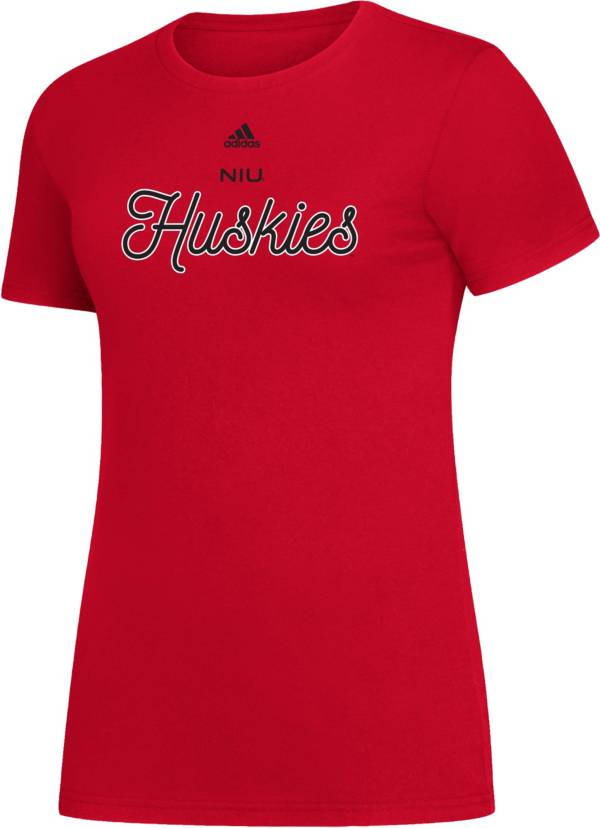 adidas Women's Northern Illinois Huskies Cardinal Amplifier T-Shirt