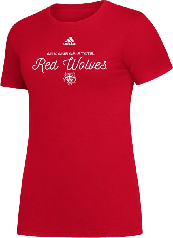 adidas Women's Arkansas State Red Wolves Scarlet Amplifier T-Shirt