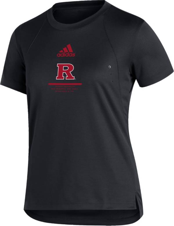 adidas Women's Rutgers Scarlet Knights Black Training T-Shirt