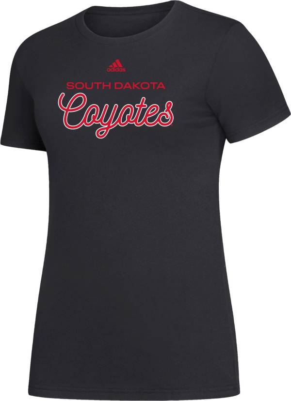 adidas Women's South Dakota Coyotes Black Amplifier T-Shirt