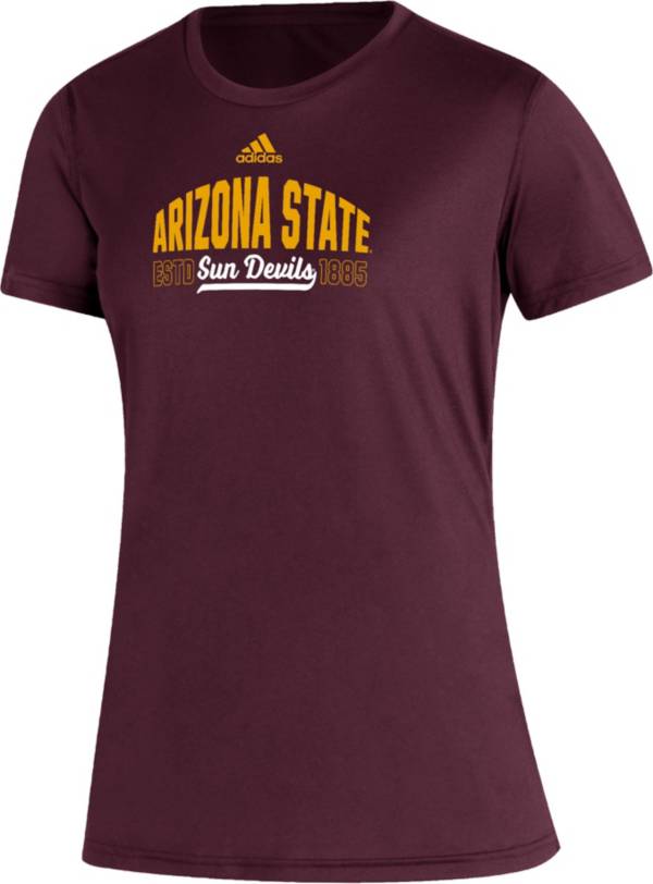 adidas Women's Arizona State Sun Devils Maroon Creator Performance T-Shirt