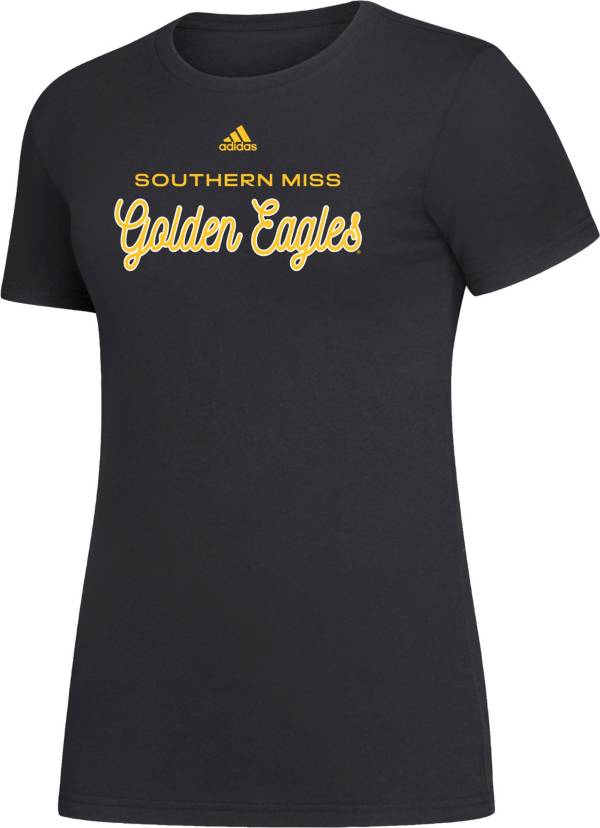 adidas Women's Southern Miss Golden Eagles Black Amplifier T-Shirt