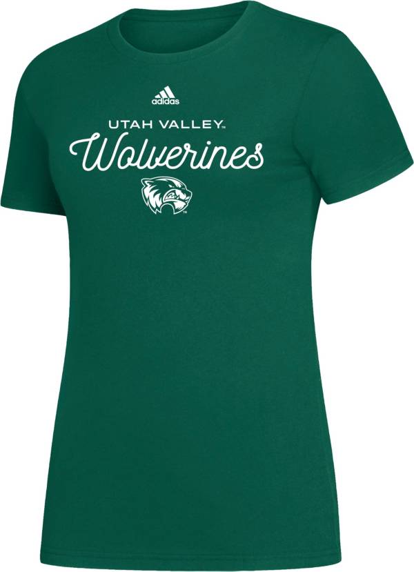 adidas Women's Utah Valley Wolverines Green Amplifier T-Shirt product image
