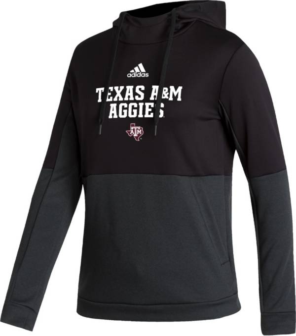 adidas Women's Texas A&M Aggies Team Issue Pullover Black Hoodie