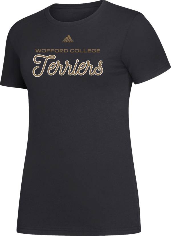 adidas Women's Wofford Terriers Black Amplifier T-Shirt