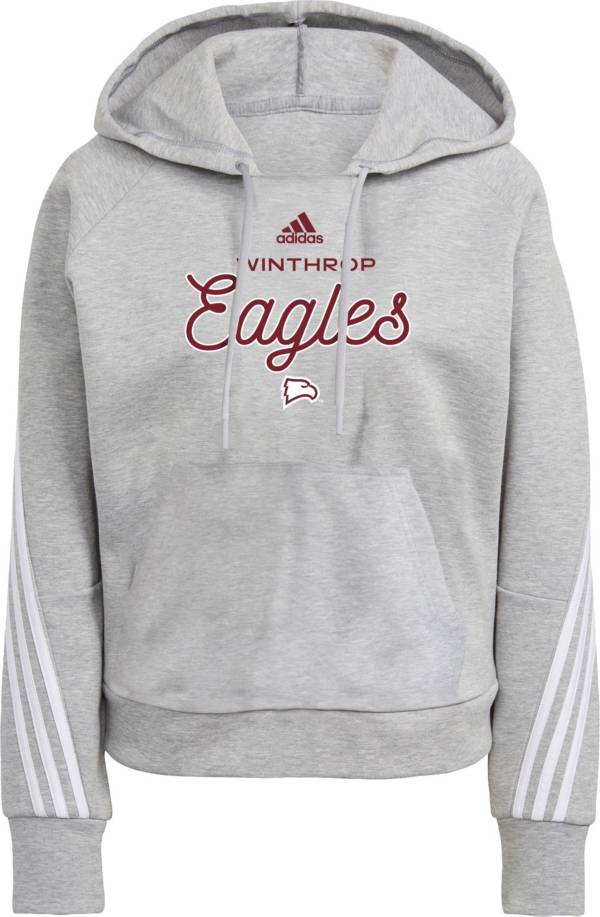 adidas Women's Winthrop Eagles Grey Pullover Hoodie