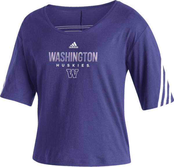 adidas Women's Washington Huskies Purple Lifestyle T-Shirt