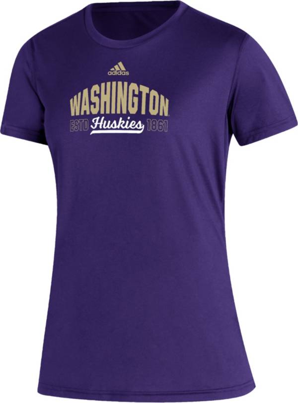 adidas Women's Washington Huskies Purple Creator Performance T-Shirt