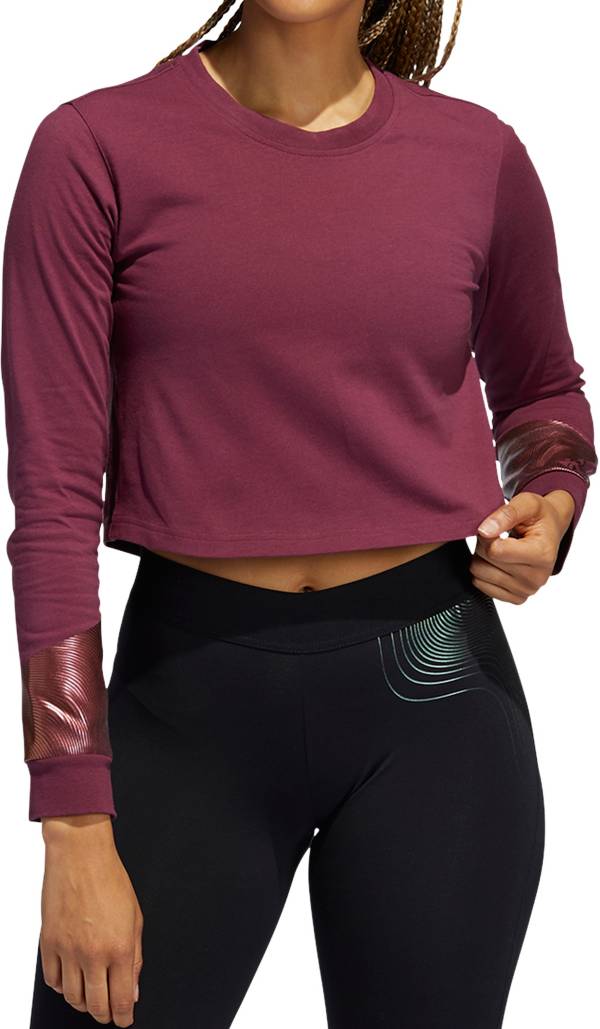 adidas Women's Holiday Cropped Tee