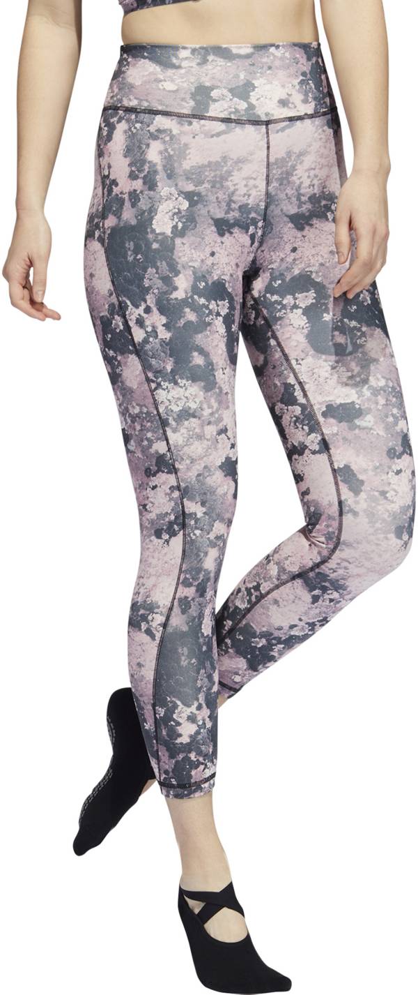 Adidas Women's Yoga Studio All Over Print 7/8 Tights