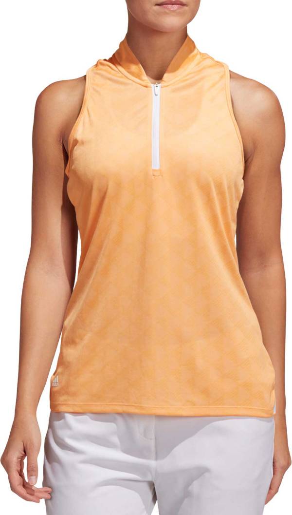 adidas Women's Spacedye Short Sleeve Polo Shirt