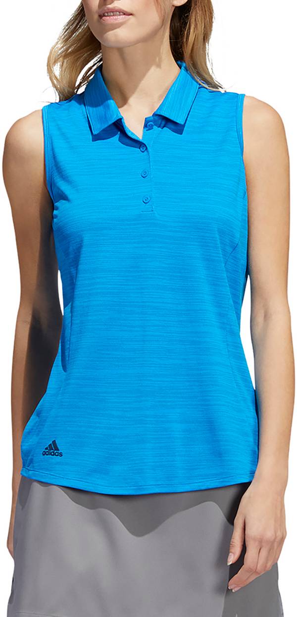 adidas Women's Spacedye Sleeveless Golf Polo