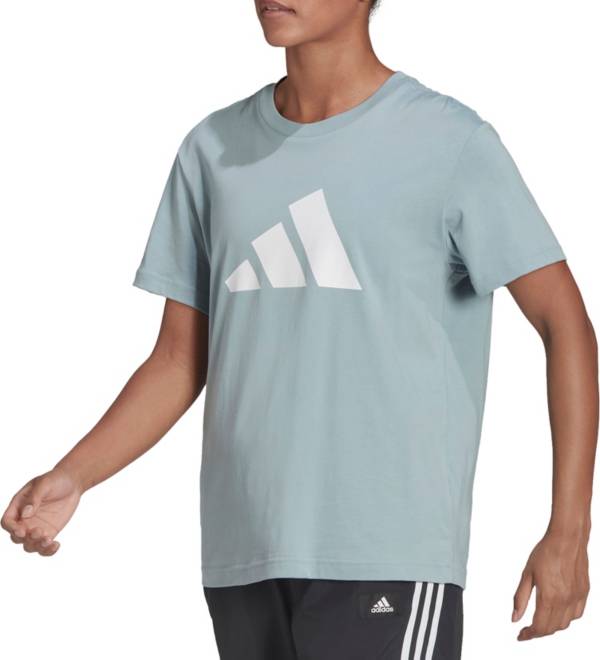adidas Women's Sportswear Three Bar Short Sleeve T-Shirt