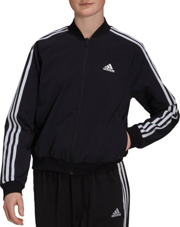 adidas Women's Essentials 3-Stripes Woven Track Jacket