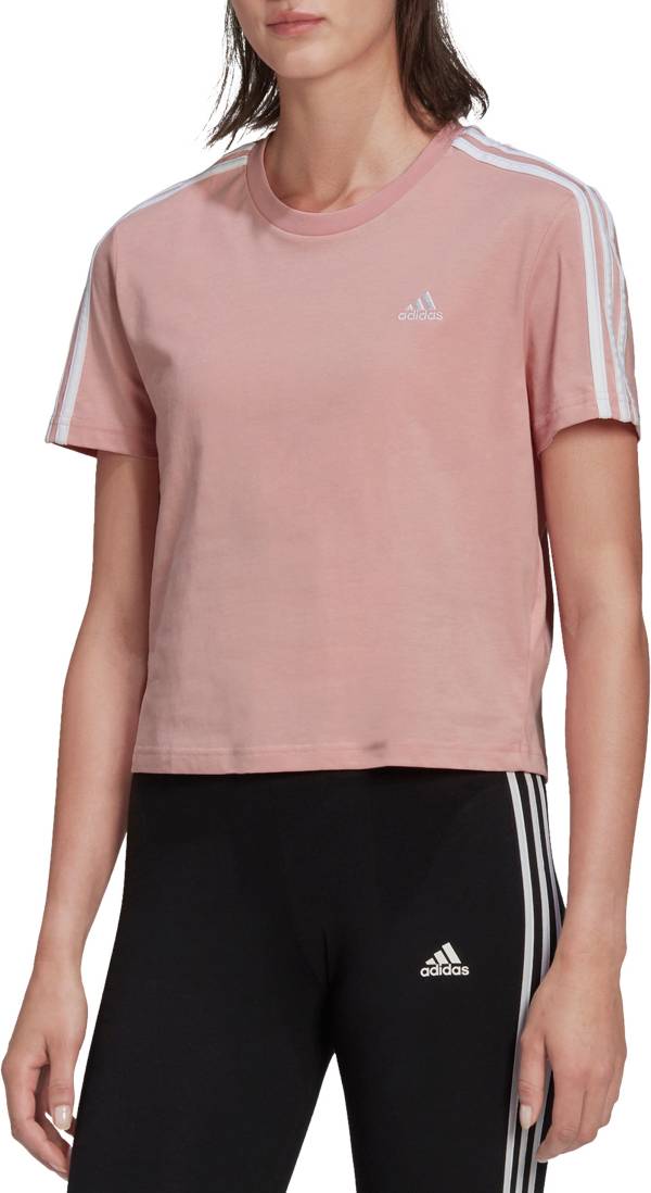adidas Women's Essentials Loose 3-Stripes Cropped T-Shirt product image