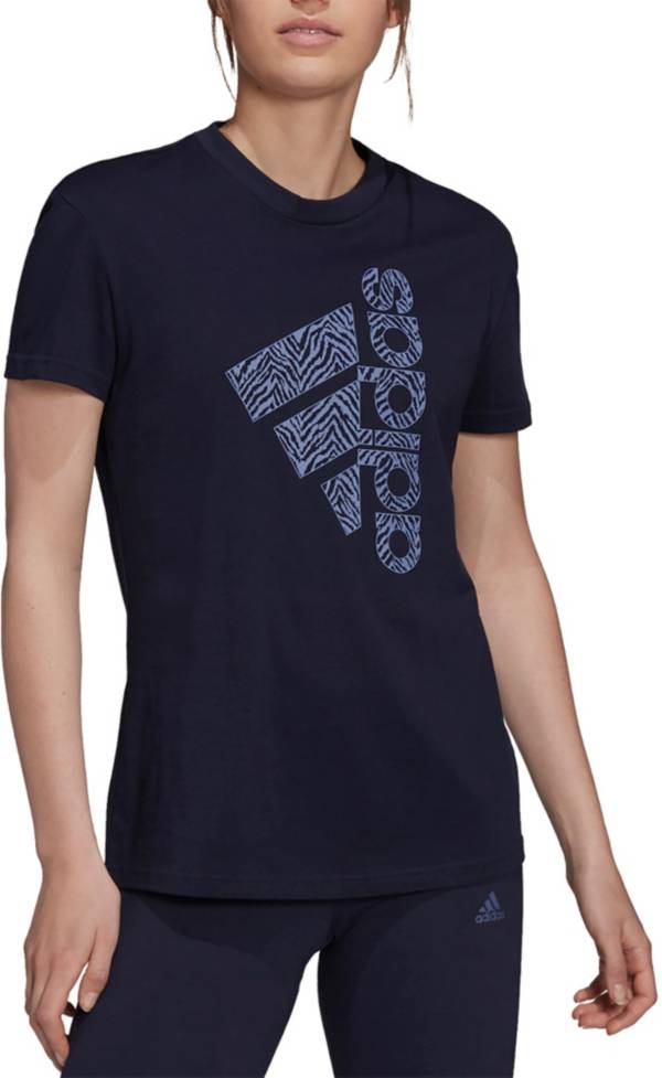 adidas Adult Vertical Zebra Logo Graphic T-Shirt product image