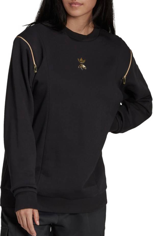 adidas Originals Women's Zip Sleeve Crew Sweatshirt