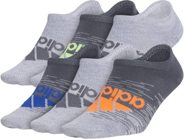 adidas Youth Superlite Badge of Sport No Show Socks 6 Pack