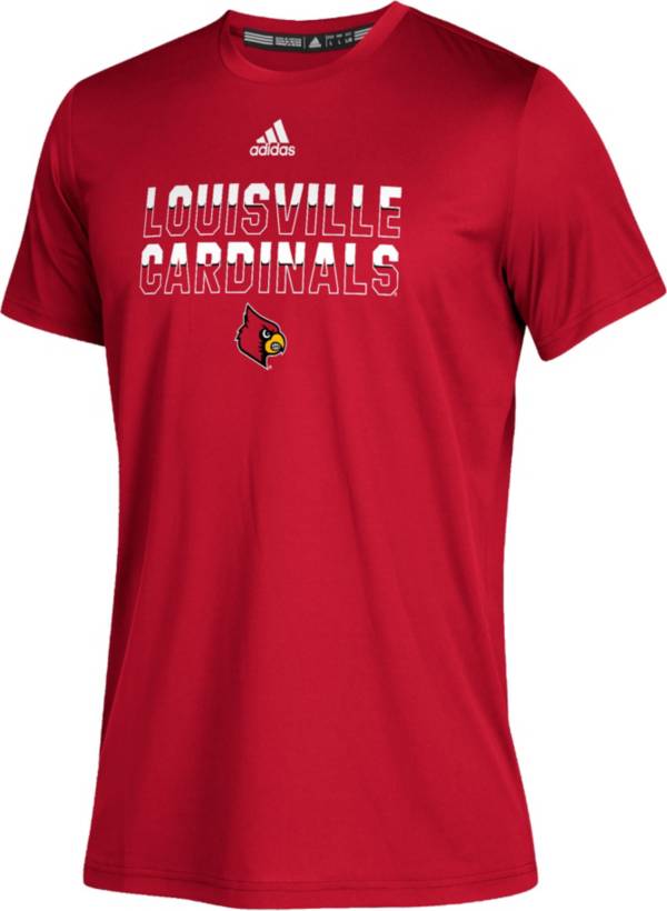 adidas Youth Louisville Cardinals Cardinal Red Climatech Performance T-Shirt