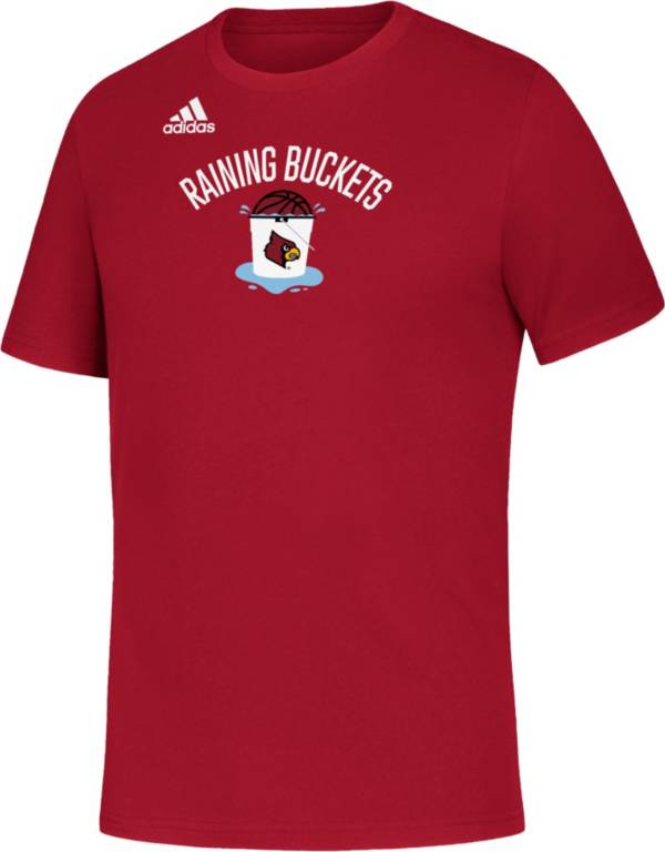 adidas Youth Louisville Cardinals Cardinal Red Amplifier 'Raining Buckets' Basketball T-Shirt